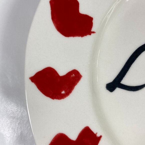 Anthropologie Hotel Magique L'Amour Kisses Dessert Plates Set of 4 - Picture 2 of 6